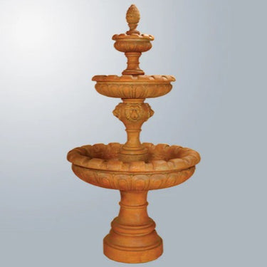 Giannini Garden Monegasque Lion Three Tier Fountain